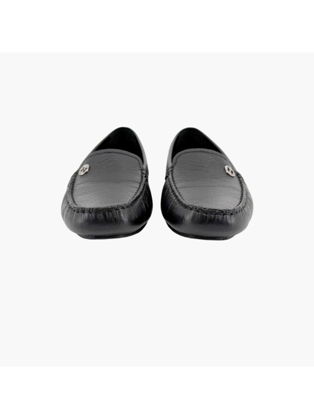 Gucci Interlocking GG Driving Loafers EU 36.5 US 6.5 Black Leather Flat Shoe - Picture 7 of 14